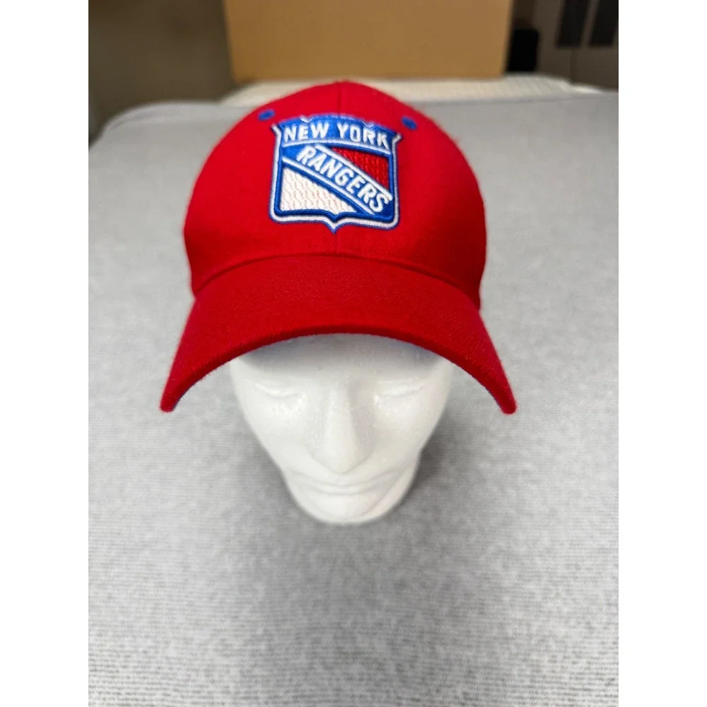 Zephyr New York Rangers NHL Hat Red Blue XL‎ Fitted Stretch Cap Hockey Logo